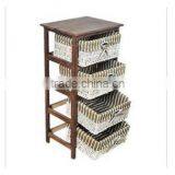 2017 Cheap Wholesale Rural Wood Cabinet With Willow Drawer Manufacturer thumbnail-1