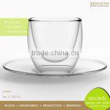 Reusable Double Wall Clear / Color Borosilicate Espresso Cups thumbnail-4