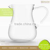 Hand Made Stylish Clear Pyrex Glass Jug / Drinking Jug thumbnail-1