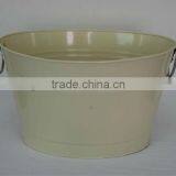Bucket Enamelware Home Gardening Ice Basin Egg Shaped Basin thumbnail-1