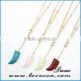 Dubai Gold Necklace Fashion Gold Long Chain Gemstone Necklace thumbnail-1