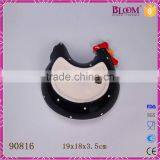 Black Chicken Ceramic Easter Egg Trays thumbnail-6