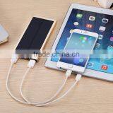 Mobile Phone Charger, Mini Portable External Battery Charger,Ultra Thin 20000mAh Solar Power Bank thumbnail-2