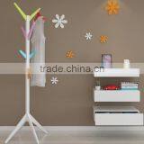 2016 New Design MDF Wood Tree Clothes Display Rack Clothes and Hat Hanger Stand DIY Clothes Hanging Hook thumbnail-5