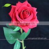 GNW FLS07 Flowers Artificial Wedding Decoration Centerpieces Red Velvet Rose Flower thumbnail-1