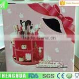 Rotation Hexagon Make-up Tools Plastic Storage Box Organizer Cosmetic Case thumbnail-5