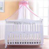 Wholesales Price Multifuntional 8 in 1New Born Baby Bed, Wooden Baby Crib With Wheels thumbnail-2