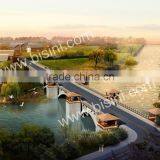 River Landscape Steel Structure Bridge, Metal Construction Decorative Bridge With CAD Design(BF08-Y10004) thumbnail-6