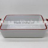 Kitchen Ceramic Baking Dish With Big Handles thumbnail-1