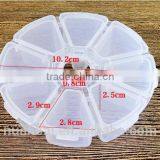 Round Plastic Medicine Cute 8 Slots Fancy Storage Pill Box thumbnail-2