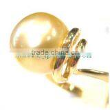 Fashion Design Golden South Sea Pearl and Gold Ring thumbnail-3