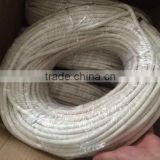 flexible white black color cotton braided silicone vacuum hose