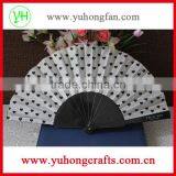 Custom Printed Polyester Fabric Plastic Promotion Hand Fan thumbnail-2