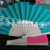 Spanish Fabric Wood Fan thumbnail-3