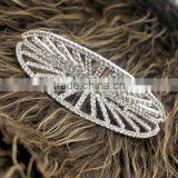 Fashion Rhinestone Silver Wedding Crown thumbnail-2