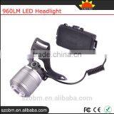 Boruit T6 960lm 3 Mode Head Lamp Led Rechargeable Camping Head Light Headlamp Headlight thumbnail-4