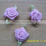 MSD Wholesale Ribbon Flower for Socks Decorations,mini Handmade Ribbon Flower thumbnail-1