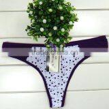 Wholesale Printing Dotted t Back Panties Cotton Panties Women Thong Ladies Underwear thumbnail-6