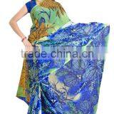 Digital Flower Printed Designer Styles Saree in Georgette Fabric thumbnail-1