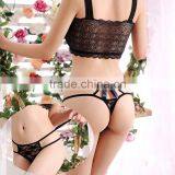 Stock Women Sey Briefs Underwear Women Bowknot Bandage Sey Lace Panties Lingerie Calcinha Crotchless Panty Drop Free Shiping thumbnail-1