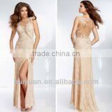 Champagne Colored Bridesmaid Dresses thumbnail-1