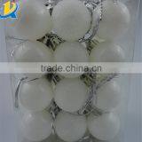 Household Party Decoration White Plastic Christmas Ornaments Balls thumbnail-1