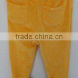Cool Babies Yellow Corduroy With Faux Fur Leg Hole Pants for Autumn thumbnail-2