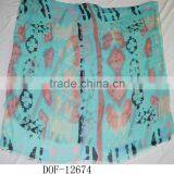 Fashion Rayon Hot Print Geometric Rhombus Scarf for Lady thumbnail-2