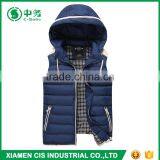 New Item European Style Slim Fit Lightweight Mens Cotton Down Vest for Winter thumbnail-4