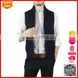New Design Sleeveless Button Sweater Vest Open Front Sweater Cardigan Vest thumbnail-4