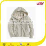 2016 Fashion Kids Wholesale Fitness Plain Zip Grey Sweatshirt Hoodie thumbnail-1