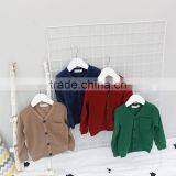 New Arrival Candy Color Cardigan Fancy Children Wool Sweater thumbnail-2