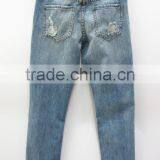 Runwaylover Custom Newest Fashion Stretch Blue Holes Denim Jeans Women Negotiate Price thumbnail-6
