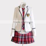 Juqian 2016 Custom High Class Bulk School Suits Colours Beautiful Korean High School Uniforms Wholesale thumbnail-4