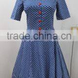 Womens Vintage Style Swing 1950s 60s Retro Pinup Rockabilly Swing Office Evening Dress Tea Dress thumbnail-1