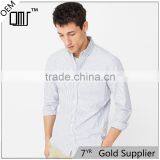 2017 OEM Men Buttoned Collar Button Closure Slim-fit Bengal Stripe Shirt thumbnail-1