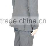 NAAMS MEN'S WOOL 2 BUTTON 2 VENT SLIM FIT SUIT JACKET FLAT FRONT PANT GREY thumbnail-2