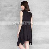 Black Solid Girl and Women Cotton Dresses thumbnail-4