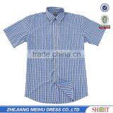Stylish Men T-shirts Cheap Fancy Plaid Fabric Korean Men T-shirt thumbnail-2