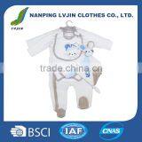 Wholesale High Quality Spring Autumn 4pcs Set Newborn Infant Baby Boy Girl Suits Baby Clothing Set thumbnail-1