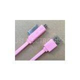 Digital 2 In 1 HTC Micro USB Cable For Sync Data , IPhone5 / HTC Mini USB Cable