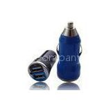 W&T Dual USB Car Charger, in-car charger, car adapter, with LED indicator, Colorful case, CE/FCC/E-M