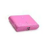 Lithium Polymer HTC / Nokia Emergency Power Bank Chargers , Fashion Pink