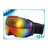 CE Designer Over The Glasses Ski Goggles / Black Snowboard Goggles For Outdoor