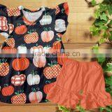 2017 Children's Boutique Clothing Halloween Style's Fine Clothes Sets Toddler Girls Wear Outfits 2 Pcs Clothing