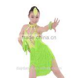 Professional Girls Kids Latin Dance Wear Children Fringed Latin Salsa Performance Dresses thumbnail-4
