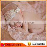 Hand Knit Baby Lace Stretch Wrap Photography Prop Newborn Baby Lace Clothing Baby Photography Props thumbnail-1