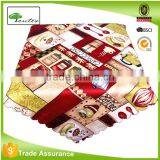 36"SQ 100% Polyester Printed Colorful Table Cloth 85*85cm Fruits and Flowers
