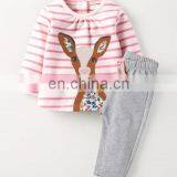 Animal Friends Baby Jersey Play Set Children Wear Hot Sale Girls Wear Sets thumbnail-1