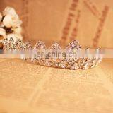 Unique Design Retro Alloy Diamond Crown Wedding Headdress thumbnail-4